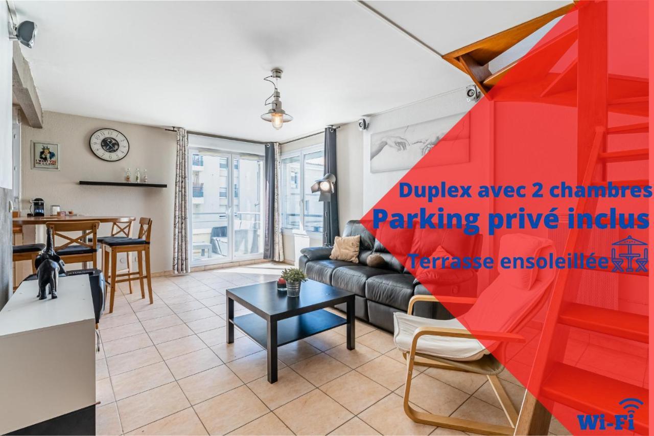 מרסיי La Joliette; Duplex 2 Chambres, Parking Inclus+ Terrasse+ Ascenseur מראה חיצוני תמונה